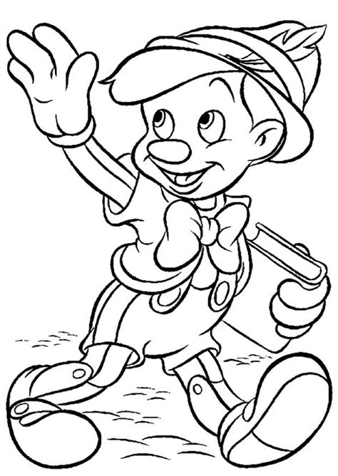 Dibujo para colorear Pinocho   Dibujos Para Imprimir Gratis