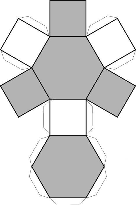 Dibujo recortable hexagonal, figuras geométricas | Moldes ...
