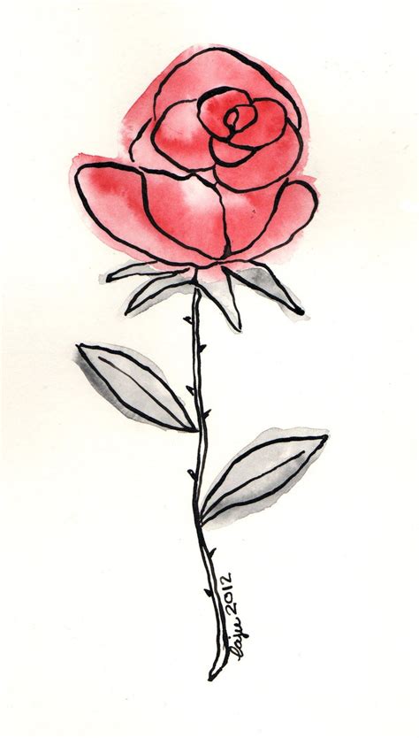 dibujo rosa   Google Search | Boceto de rosa, Dibujo de rosas, Rosa ...
