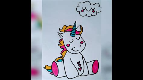 Dibujo unicornio fácil / easy unicorn drawing   YouTube