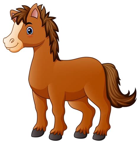 Dibujos animados de caballo marrón | Descargar Vectores ...