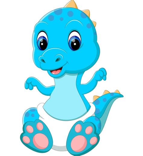 Dibujos animados de dinosaurios bebé | Descargar Vectores Premium