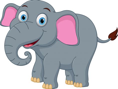 Dibujos animados de elefante feliz | Descargar Vectores ...