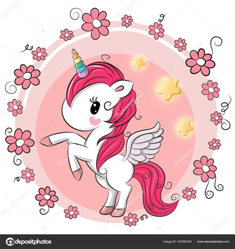 Dibujos: animados de flores lindas | Lindo unicornio de ...