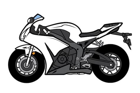 Dibujos animados de motos deportivas bigbike | Vector Premium
