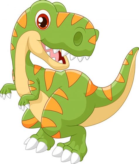 Dibujos animados dinosaurio tiranosaurio... | Premium Vector #Freepik ...