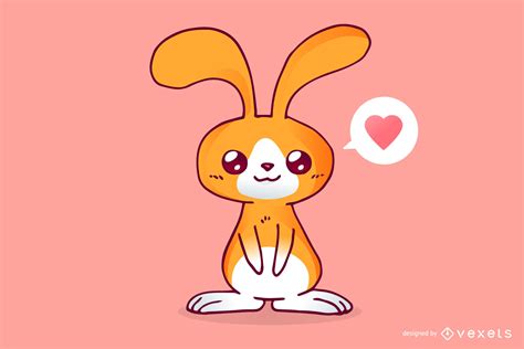 Dibujos animados lindo conejo   Descargar vector