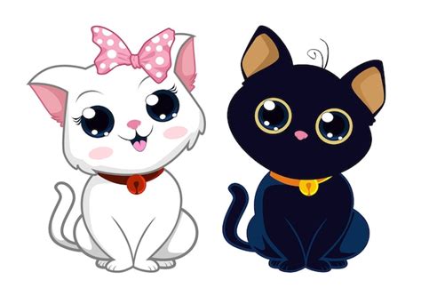 Dibujos animados lindo gato | Vector Premium