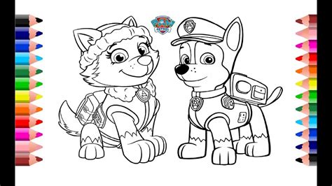 Dibujos Animados Para Colorear Paw Patrol   Impresion gratuita