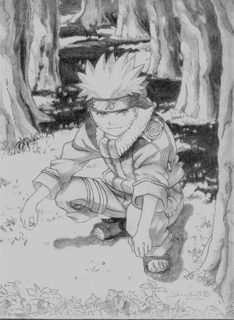Dibujos blanco y negro de Naruto   Imagui