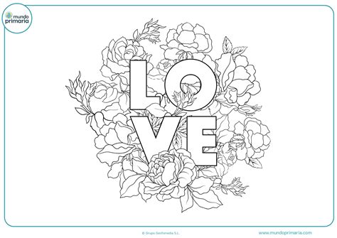 Dibujos de Amor para Colorear a Lápiz 【Fáciles y Difíciles】