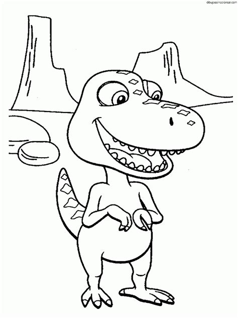 Dibujos de Buddy de Dinotren para Colorear