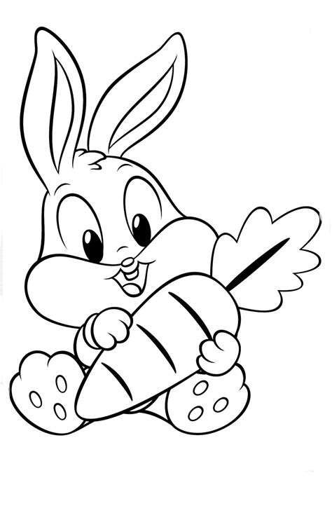 Dibujos de Bugs Bunny Bebe para colorear, pintar e ...