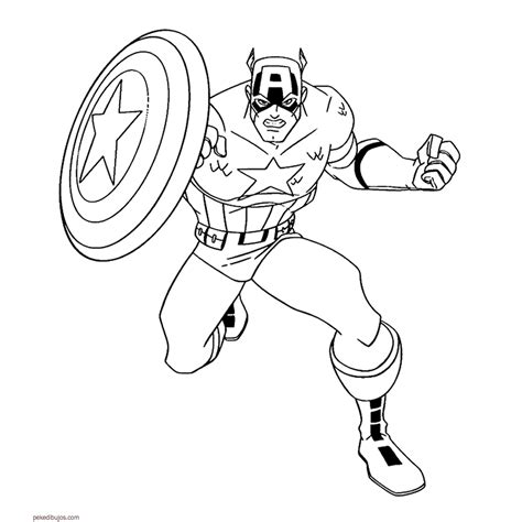 Dibujos de Capitán América para colorear | Capitan america ...