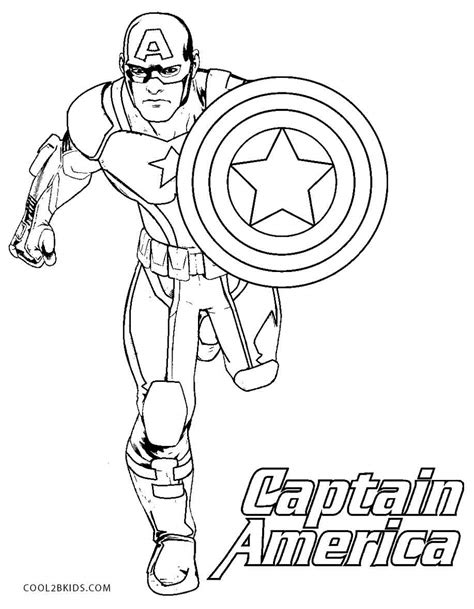 Dibujos de Capitán América para colorear   Páginas para ...