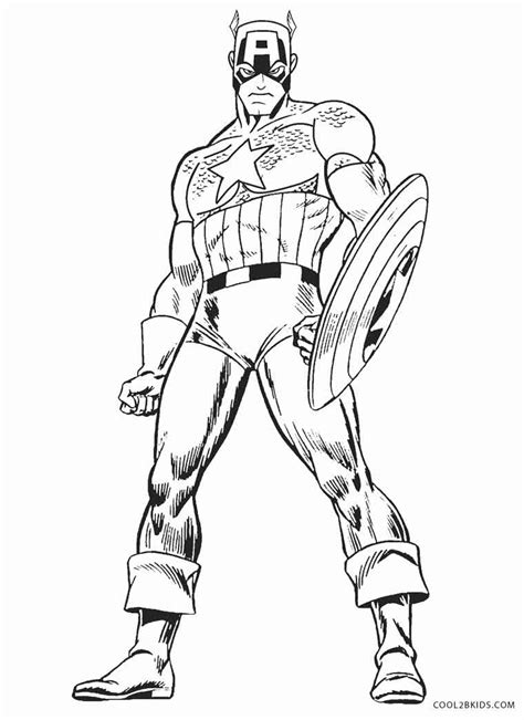 Dibujos de Capitán América para colorear   Páginas para ...