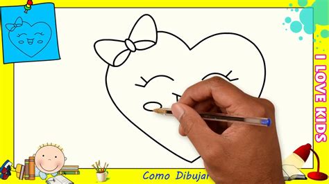 Dibujos de corazones FACILES para niños   Como dibujar un ...