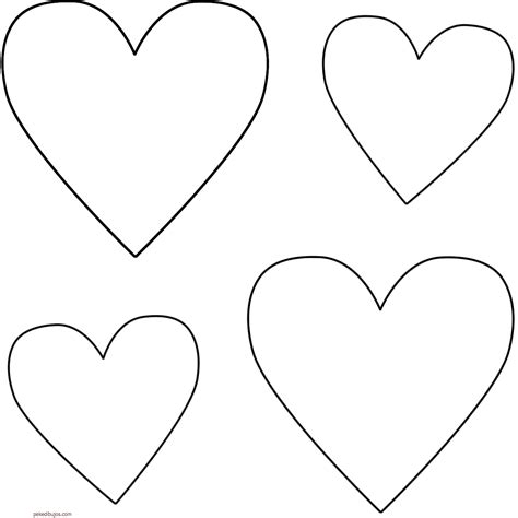 Dibujos de corazones para colorear