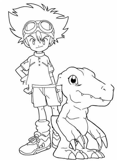 Dibujos de Digimon para colorear, pintar e imprimir gratis