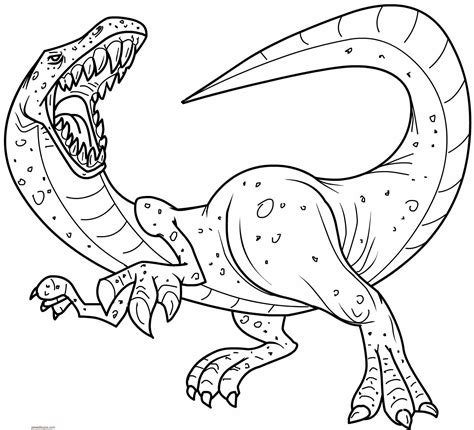 Dibujos de dinosaurios para colorear y pintar