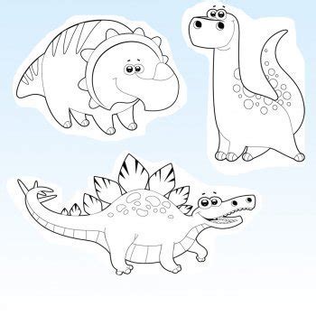 Dibujos de dinosaurios para imprimir y colorear con los niños