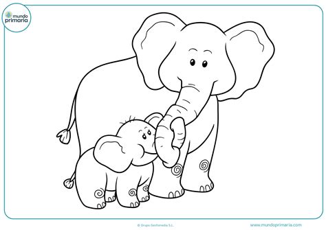 Dibujos de Elefantes para Colorear e Imprimir