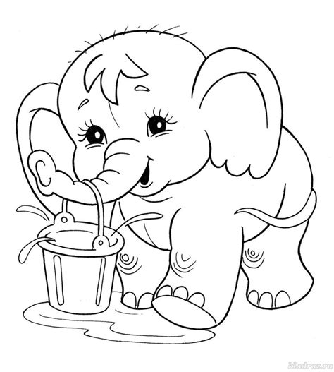 Dibujos de elefantes para colorear gratis