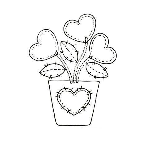 Dibujos de flores en macetas para colorear