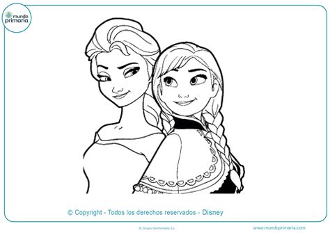 Dibujos de Frozen para Colorear  Olaf, Ana, Elsa