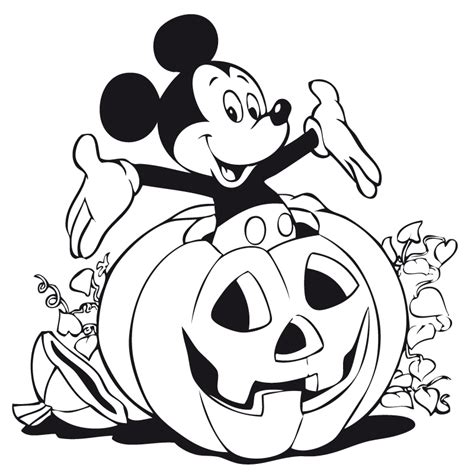 Dibujos de Halloween Disney para colorear e imprimir