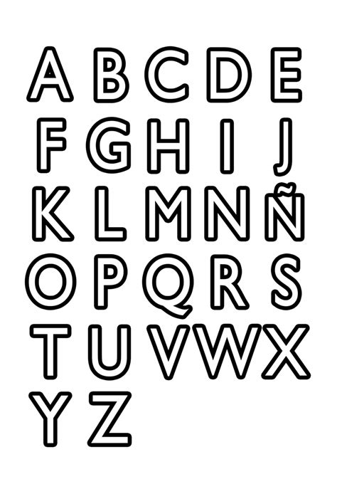 Dibujos de Letras del abecedario para colorear e imprimir ...