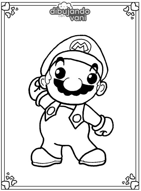 Dibujos de Mario Bros para imprimir y colorear   Dibujando ...