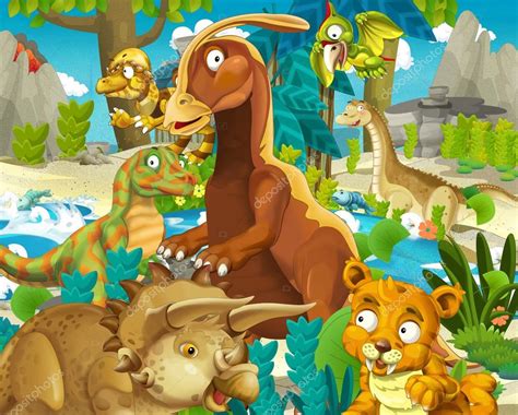 Dibujos De Ninos: Dinosaurios Dibujos Animados Para Ninos