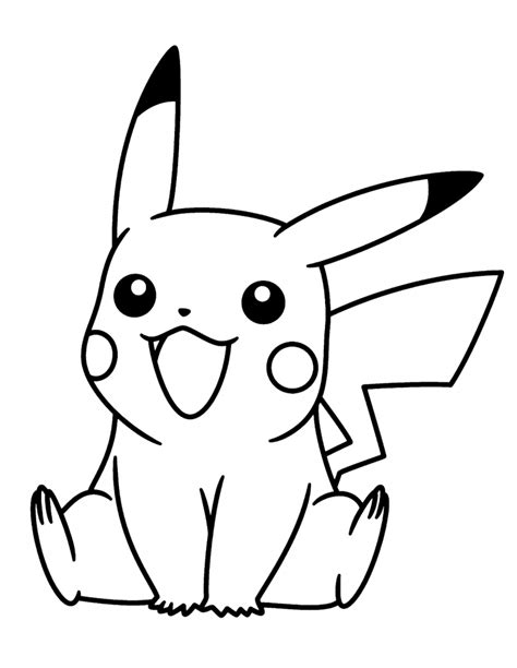 Dibujos de Pikachu para colorear e imprimir gratis