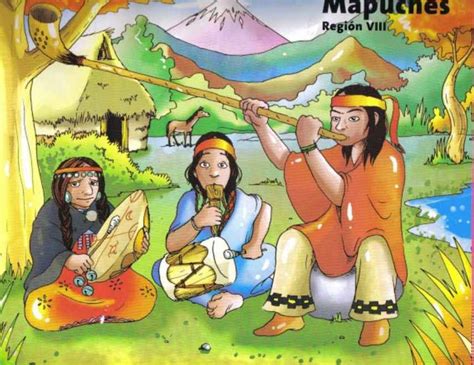 Dibujos de pueblos originario de Chile para niños