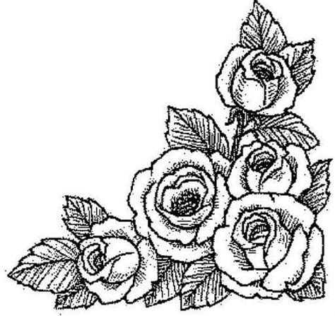 Dibujos de Rosas para Bordar   Imágenes para Pintar