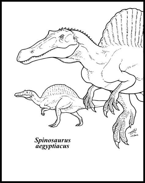 Dibujos de Spinosaurus para colorear. Descargar o imprimir ...