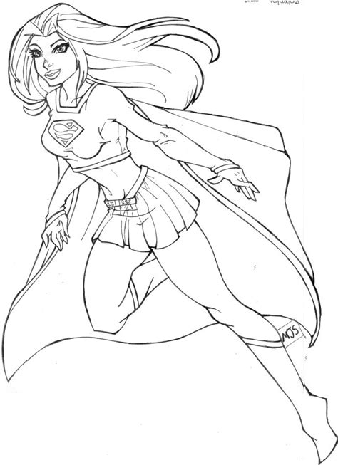 Dibujos de Supergirl para colorear, pintar e imprimir ...