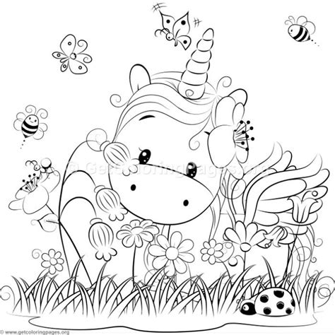 Dibujos de unicornios para colorear | Colorear imágenes