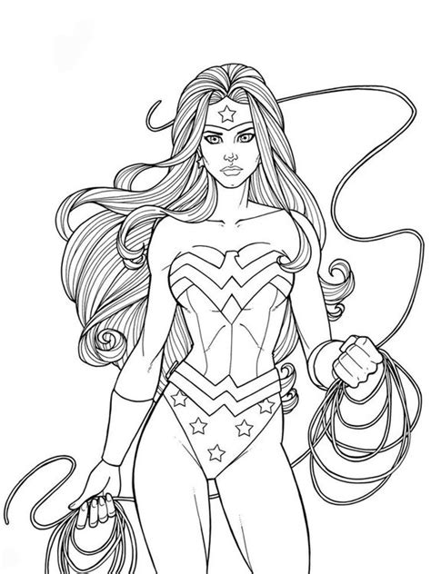 Dibujos de Wonder Woman  Mujer Maravilla  para colorear   Colorear24.com