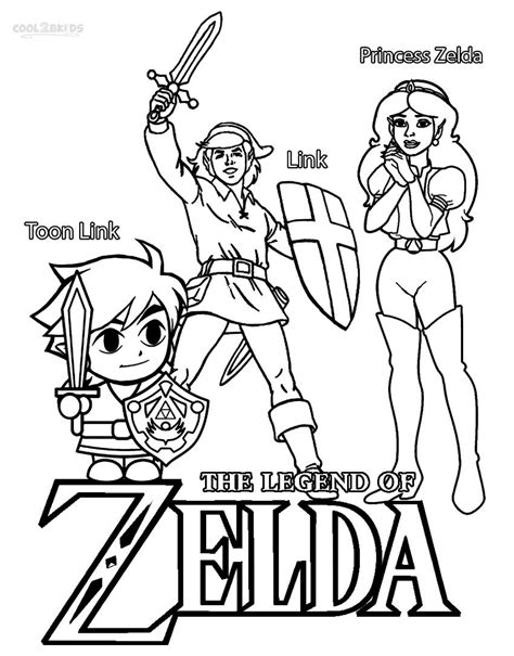 Dibujos de Zelda para colorear   Páginas para imprimir gratis