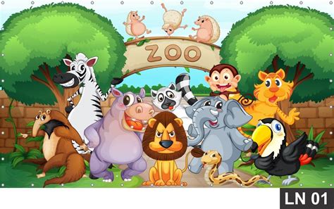 Dibujos De Zoologico   Cartoon Zoo Animals Big Set Wildlife Mammal Flat ...