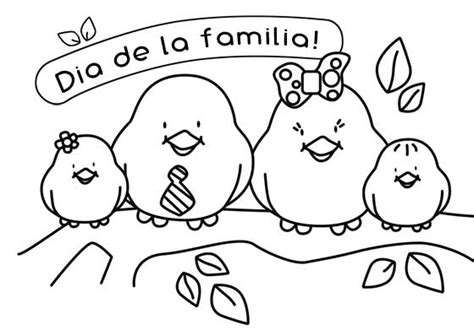 Dibujos del Día de la Familia para imprimir y pintar | Colorear imágenes