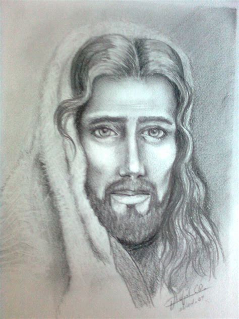 Dibujos del rostro de Jesús a lápiz   Imagui