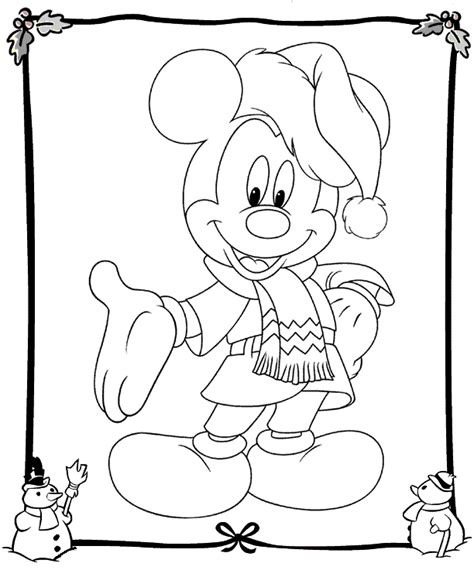 Dibujos Disney Navidad para colorear e imprimir gratis