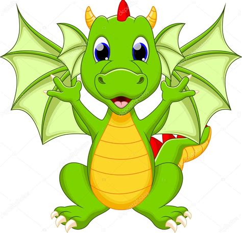 Dibujos: dragon animados | dibujos animados de Dragon — Vector de stock ...