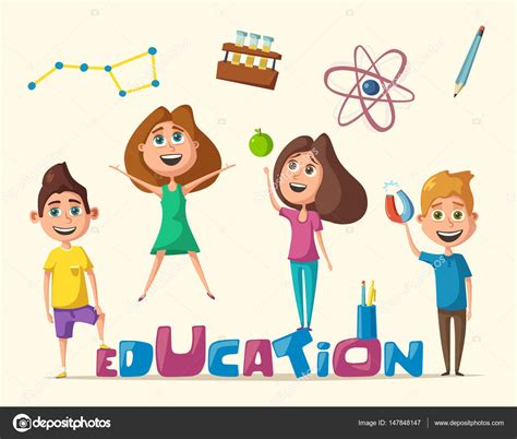 Dibujos: educacion fisica animados | Los niños y educación banner ...