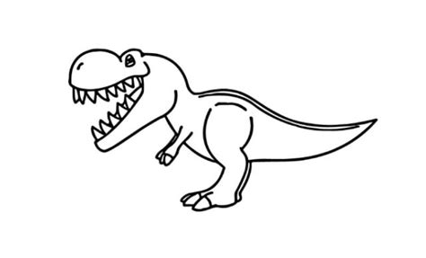 Dibujos Faciles de Dinosaurios