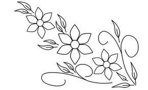 Dibujos flores para bordar a mano   Imagui | Creaciones ... | Riscos ...