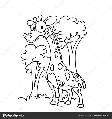 Dibujos: jirafa bebe animada para colorear | Impresiones ...